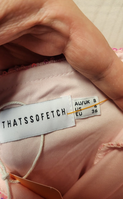NWT That's So Fetch Women's Size 4 Pink Dress