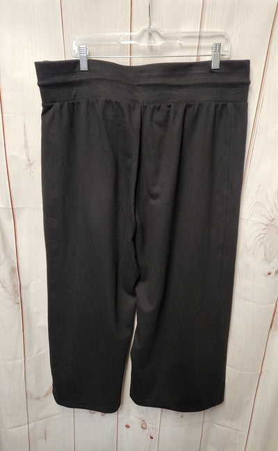 Old Navy Women's Size XL Black Sweatpants Extra High Rise Wide Leg