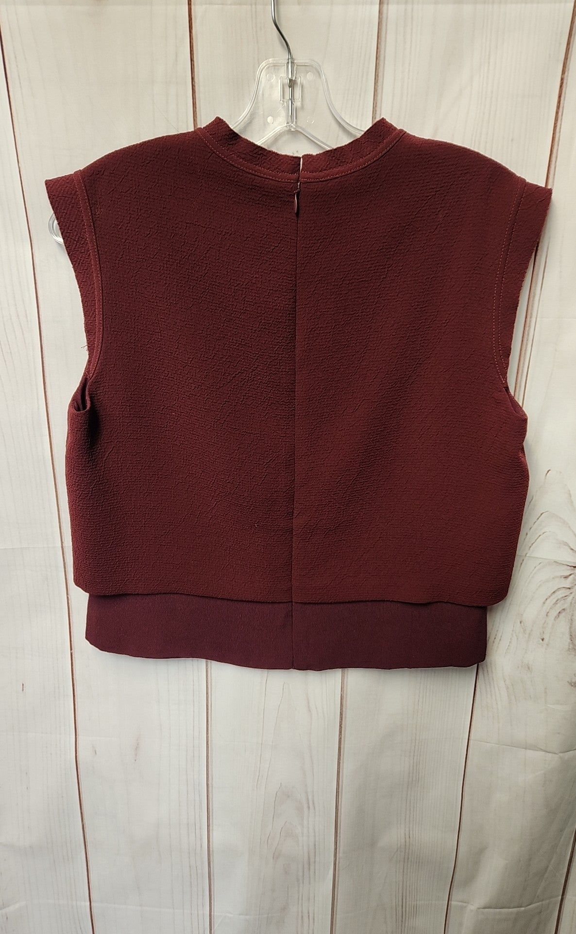 Sandro Women's Size 3 = US 8 Maroon Sleeveless Top