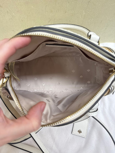Kate Spade Reilly NY Straw Dome Satchel Crossbody Purse Bag