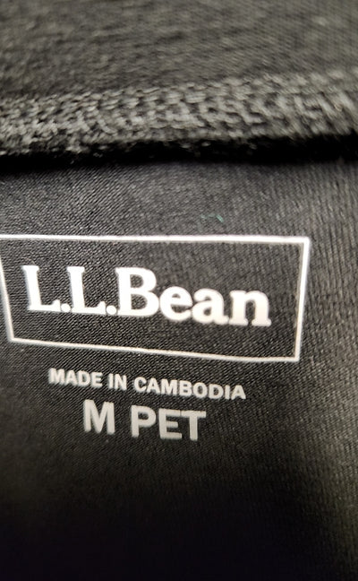 LL Bean Women's Size M Petite Black Leggings
