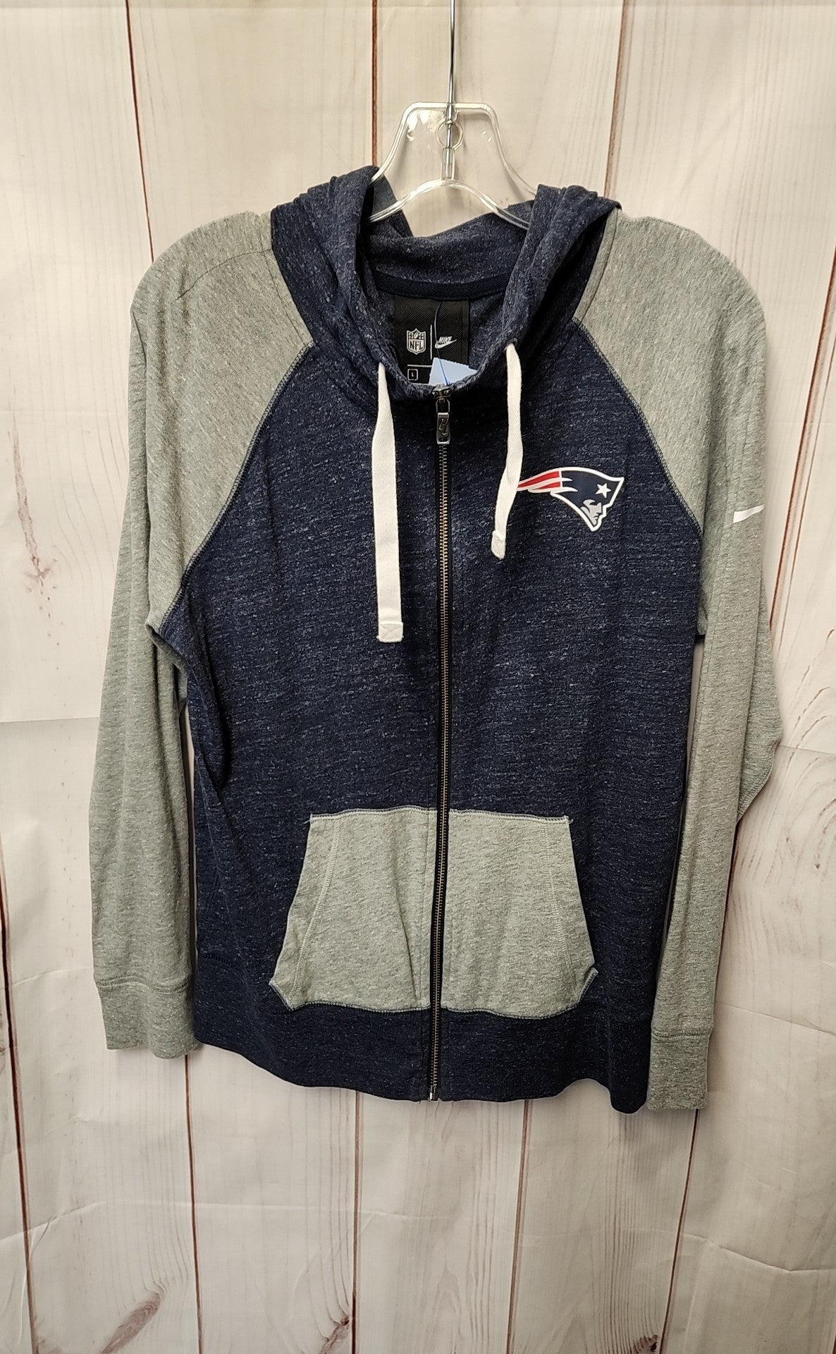 New England Patriots NFL Women's Size L Blue & Gray Jacket