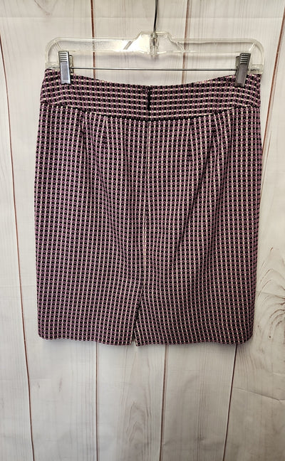 Ann Taylor Women's Size 4 Petite Black & Pink Skirt