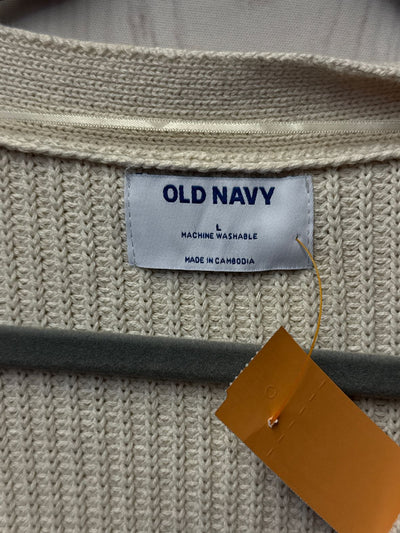 Old Navy Women's Size L White Cardigan