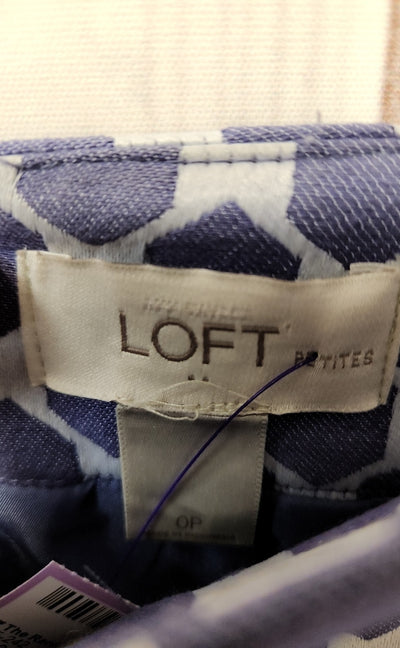 Loft Women's Size 0 Petite Purple Skirt