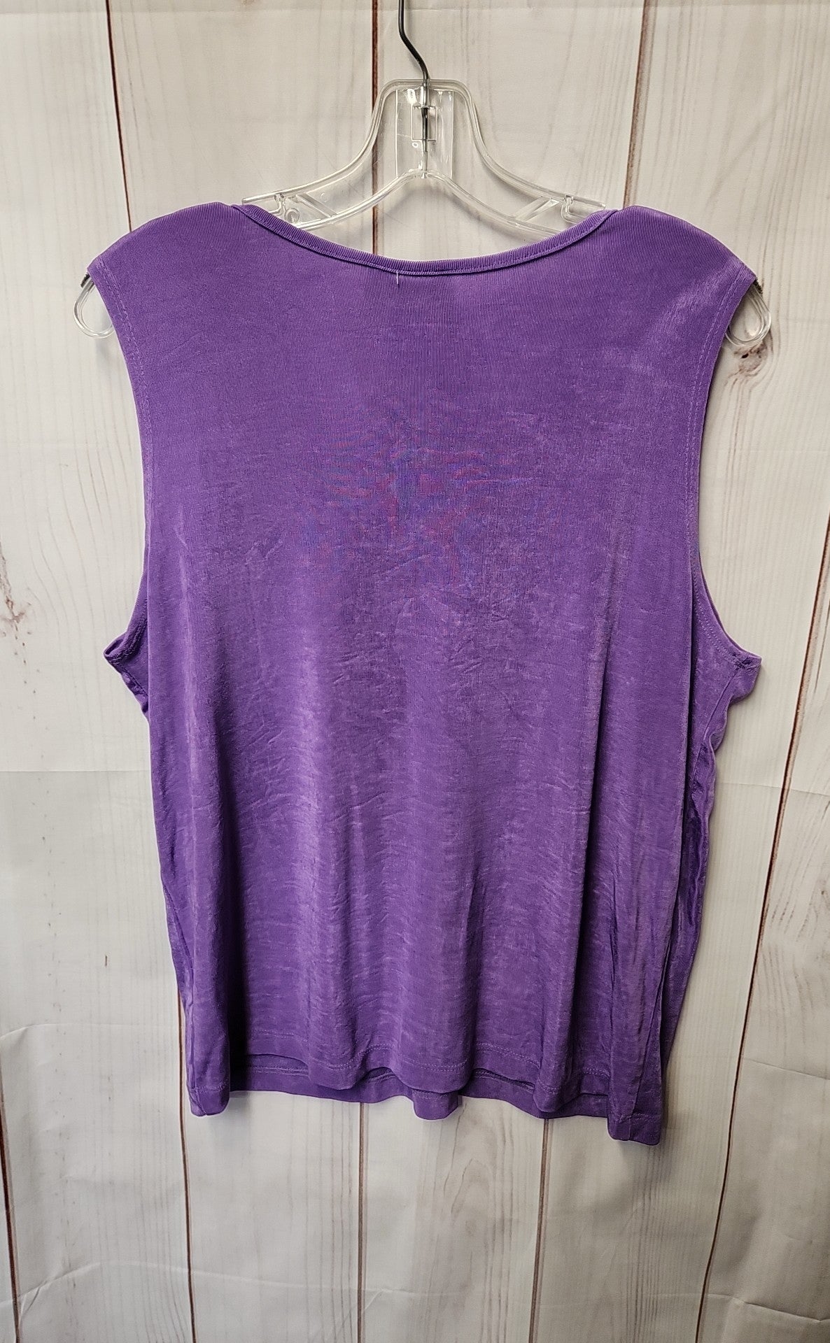 NWT Slinky Women's Size L Purple Sleeveless Top