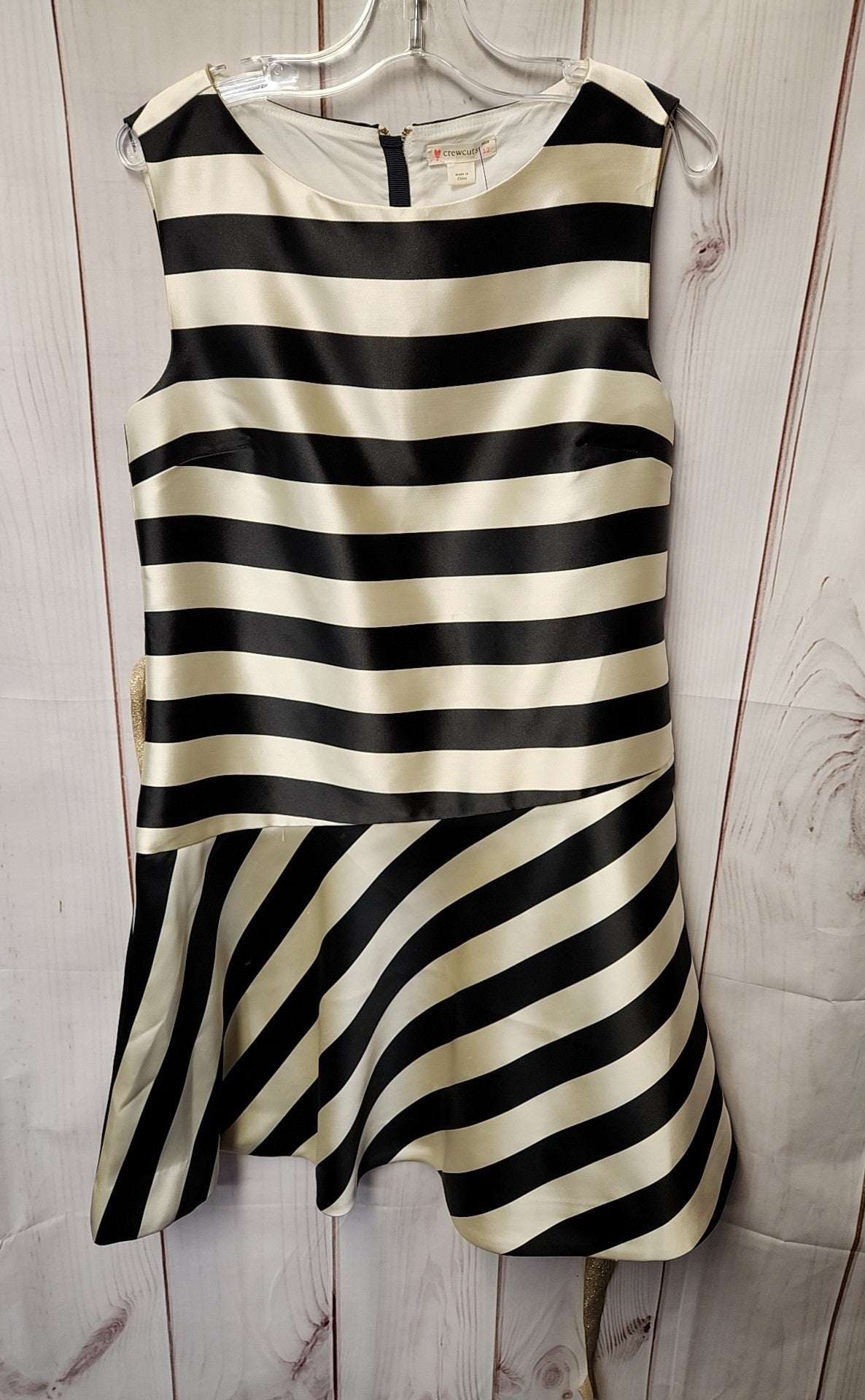 Crewcuts Girl's Size 12 Black & White Dress