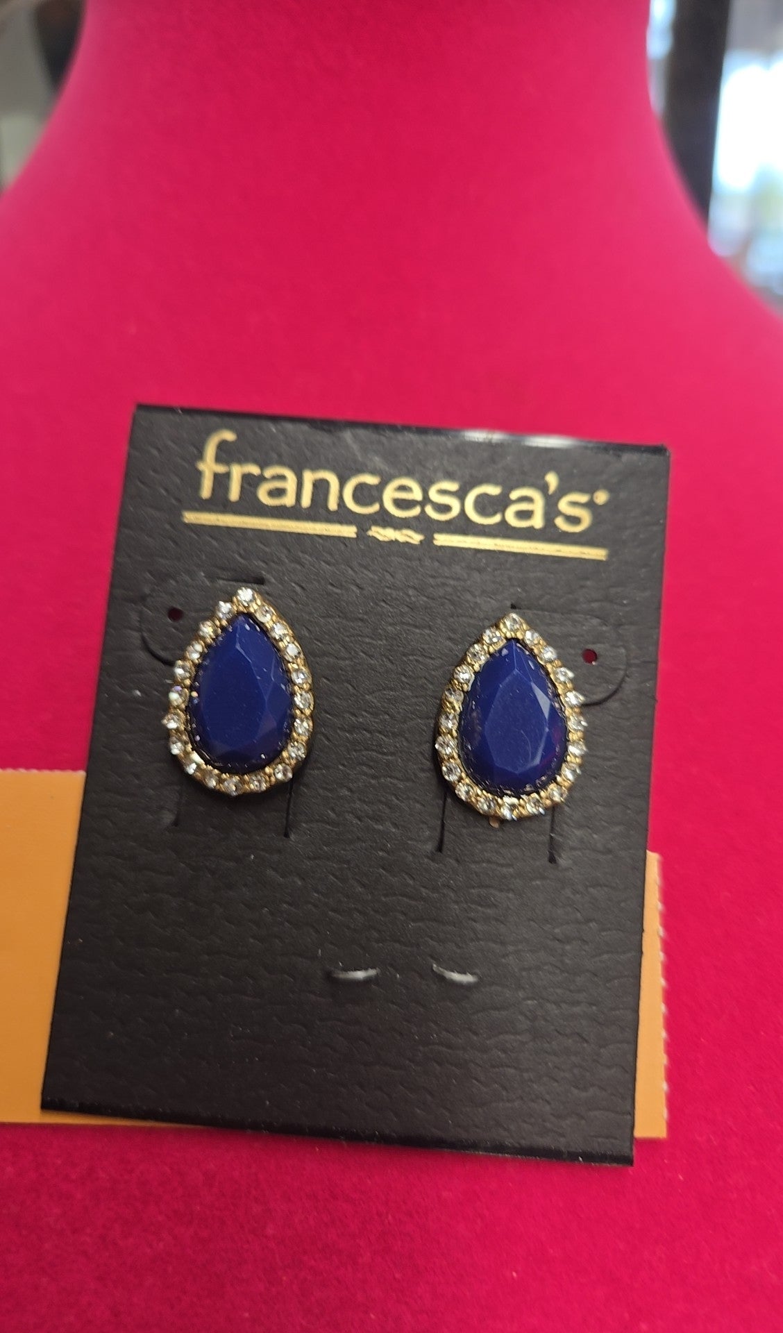 Francesca's Blue Stud Earrings