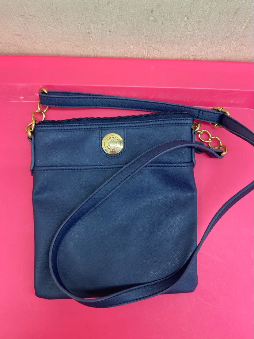 Tommy Hilfiger Navy Purse Bag As Is - Stain on back