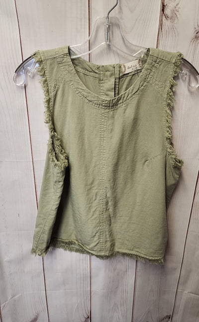 Altar'd State Women's Size M Green Sleeveless Top