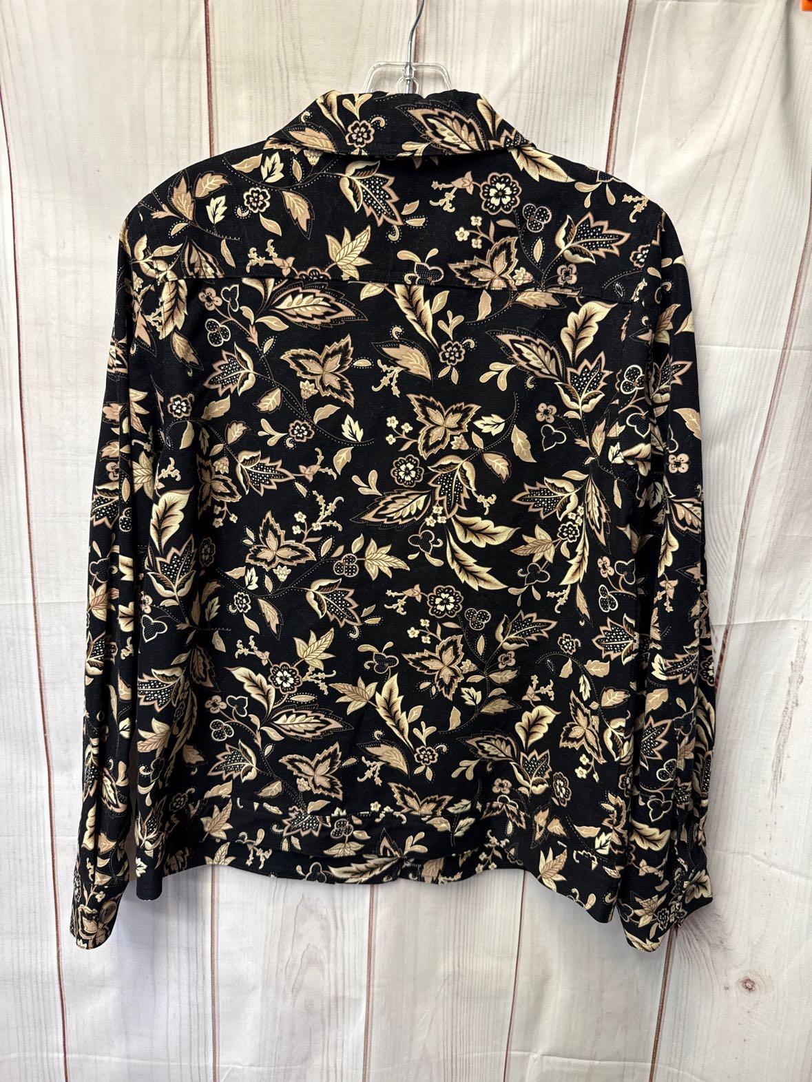 Appleseed's Women's Size S Black Floral Jacket