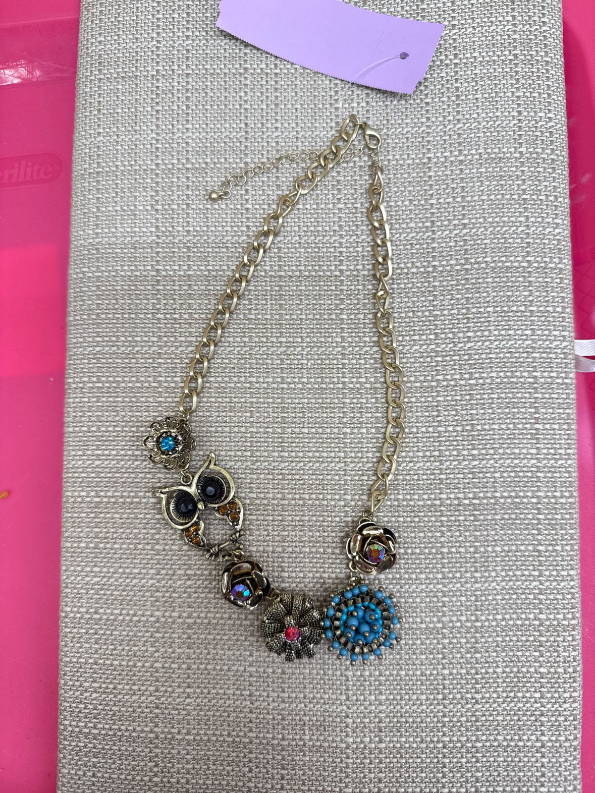 Gold tone Multi-color Necklace