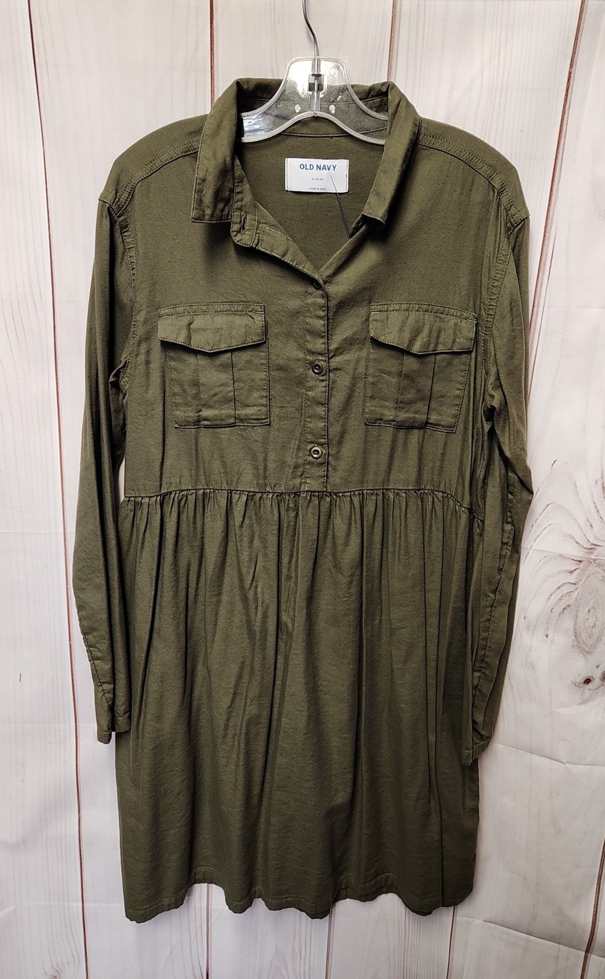 Old Navy Girl's Size 14/16 Olive Green Dress