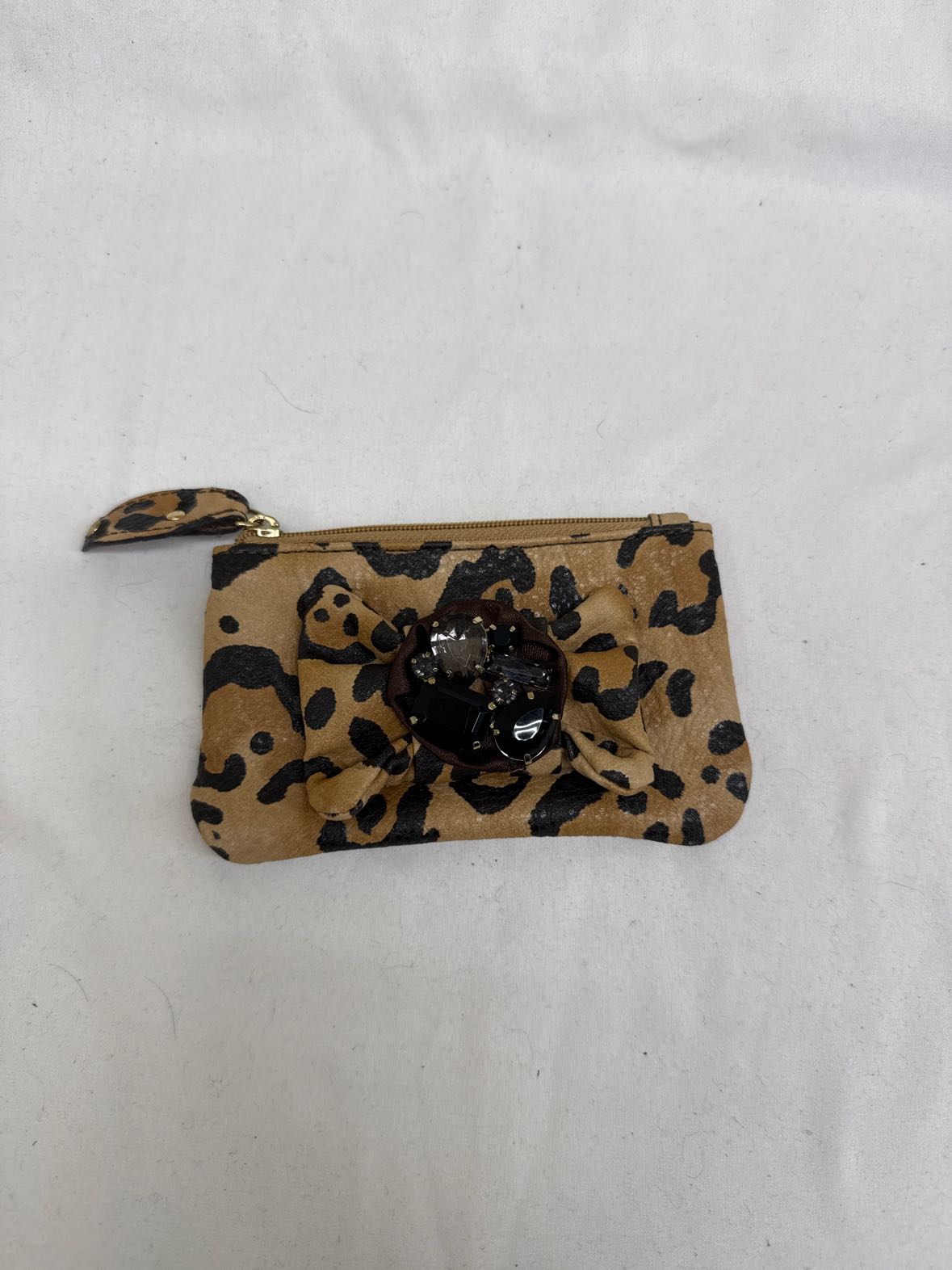 Jessica Simpson Brown Leopard Print Change Purse