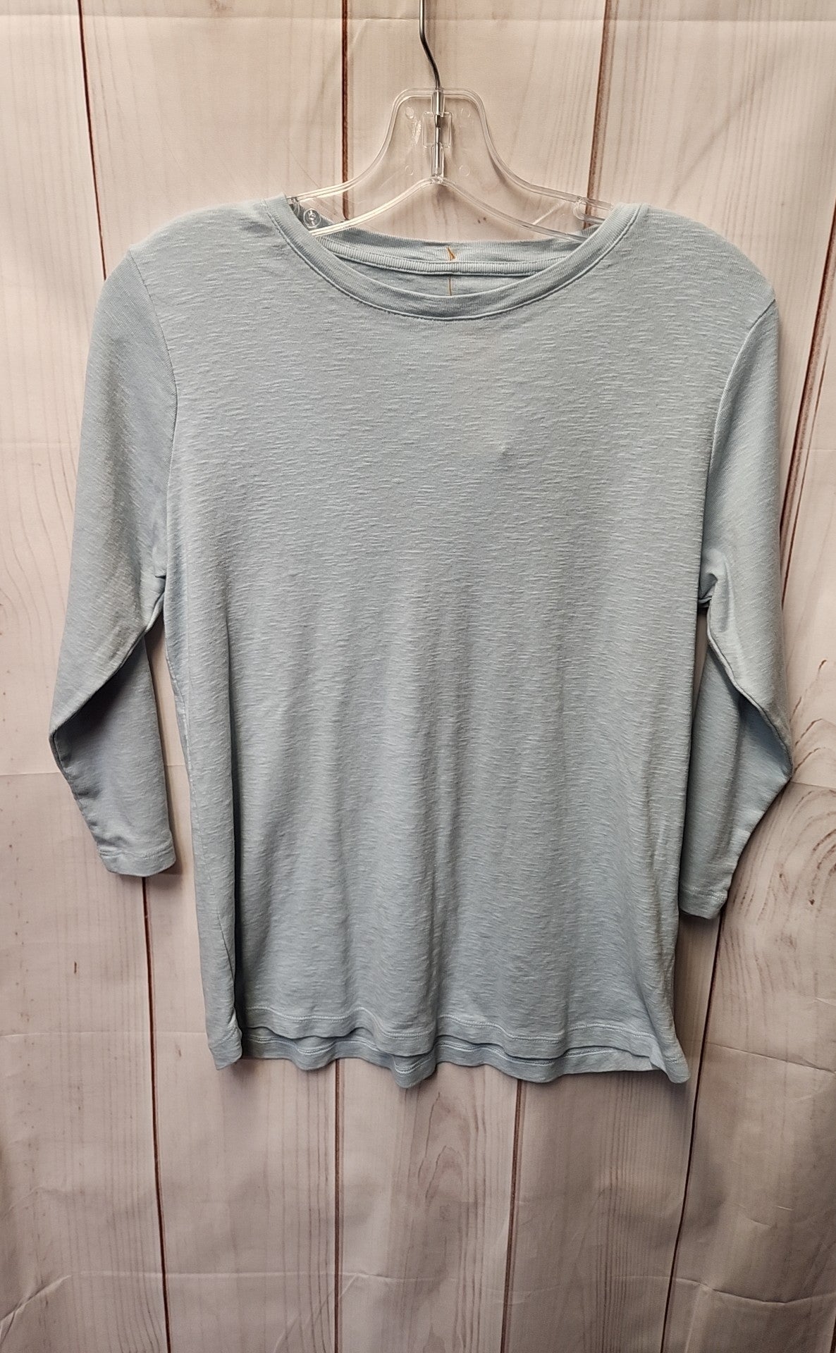 D & Co Women's Size S Light Blue 3/4 Sleeve Top
