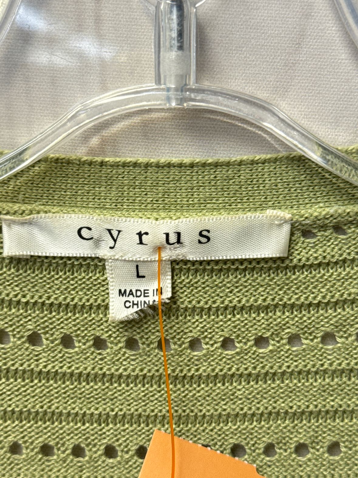 Cyrus Women's Size L Green Cardigan