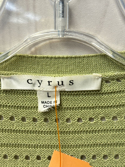 Cyrus Women's Size L Green Cardigan