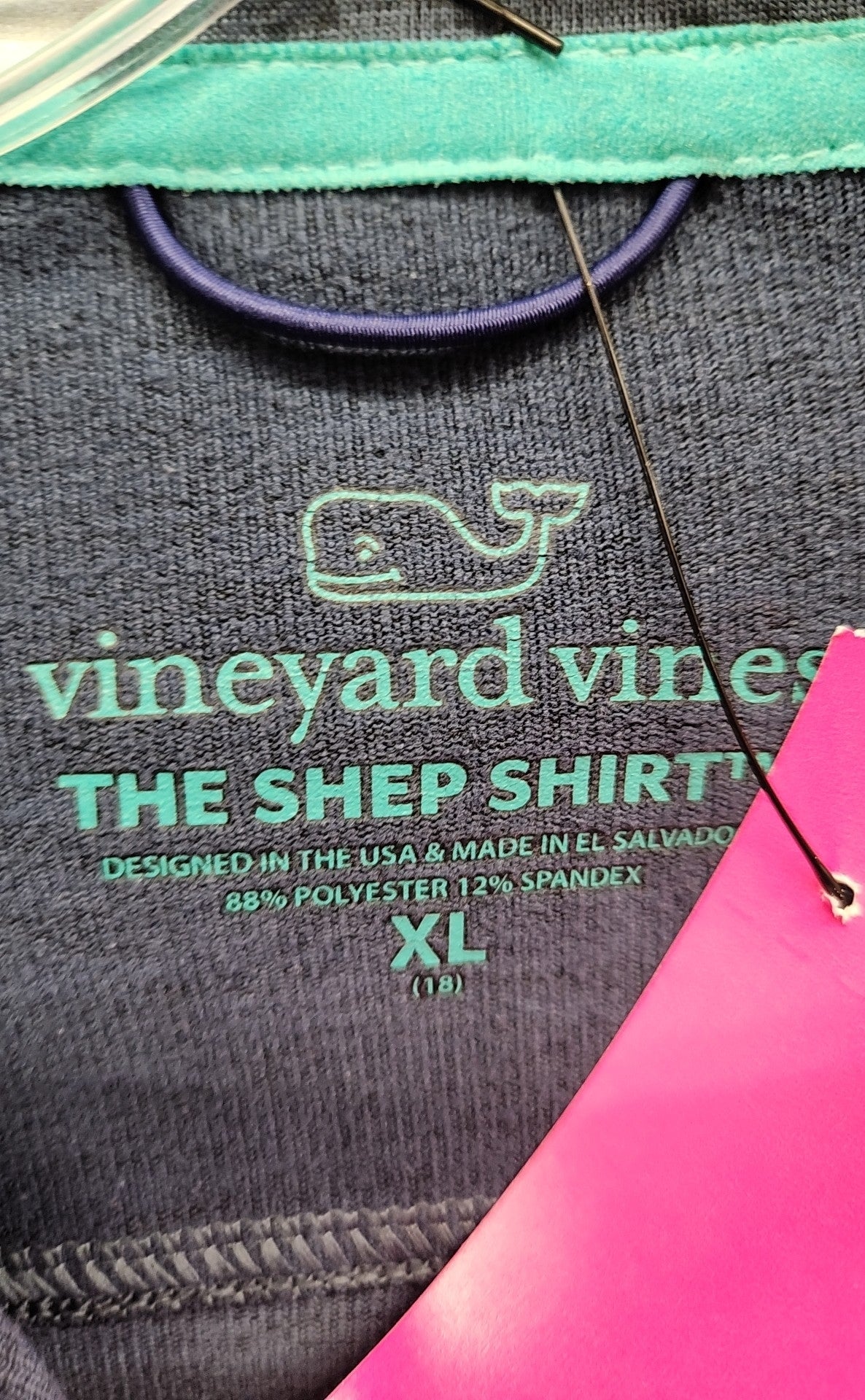 Vineyard Vines Boy's Size 18 Navy Shirt