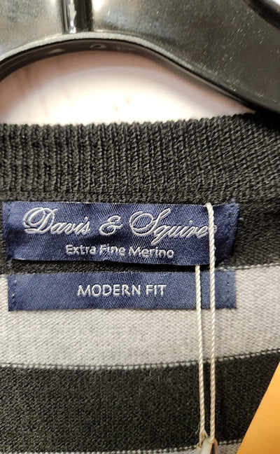 NWT Davis & Squire Men's Size XXL Black & Gray Sweater