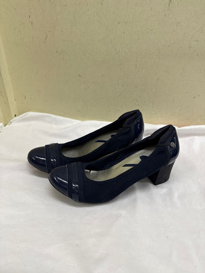 Anne Klein Women's Size 9-1/2 Navy Pumps Shoes