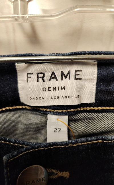 Frame Women's Size 27 (3-4) Blue Jeans Le Skinny de Jeanne Crop