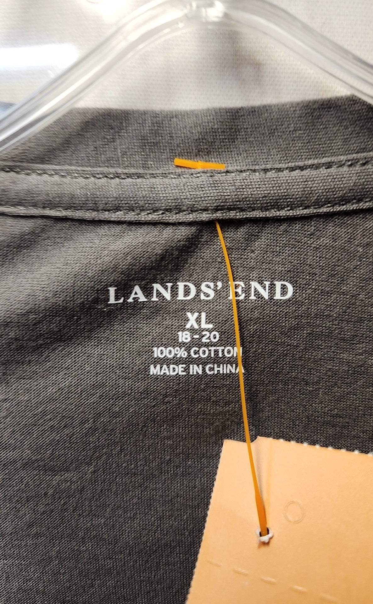 Lands End Women's Size XL Gray Long Sleeve Top