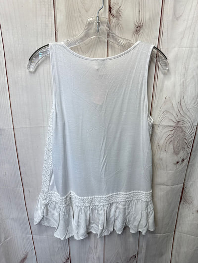 Cupio Women's Size S White Sleeveless Top