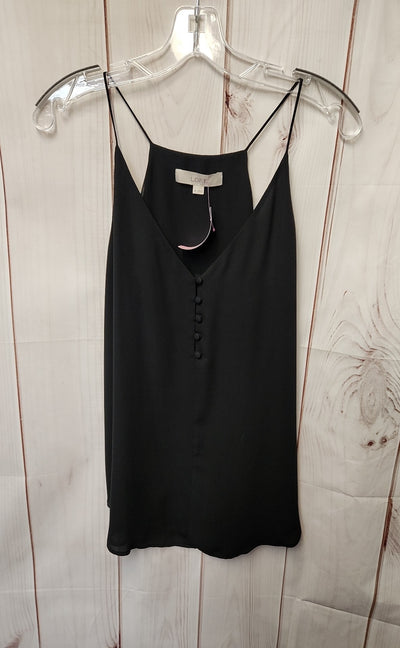 Loft Women's Size M Black Sleeveless Top