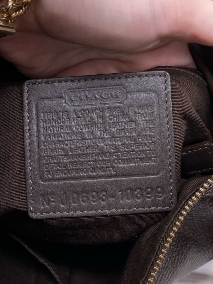 Coach 10399 Chelsea Crossbody Brown Leather Purse Bag