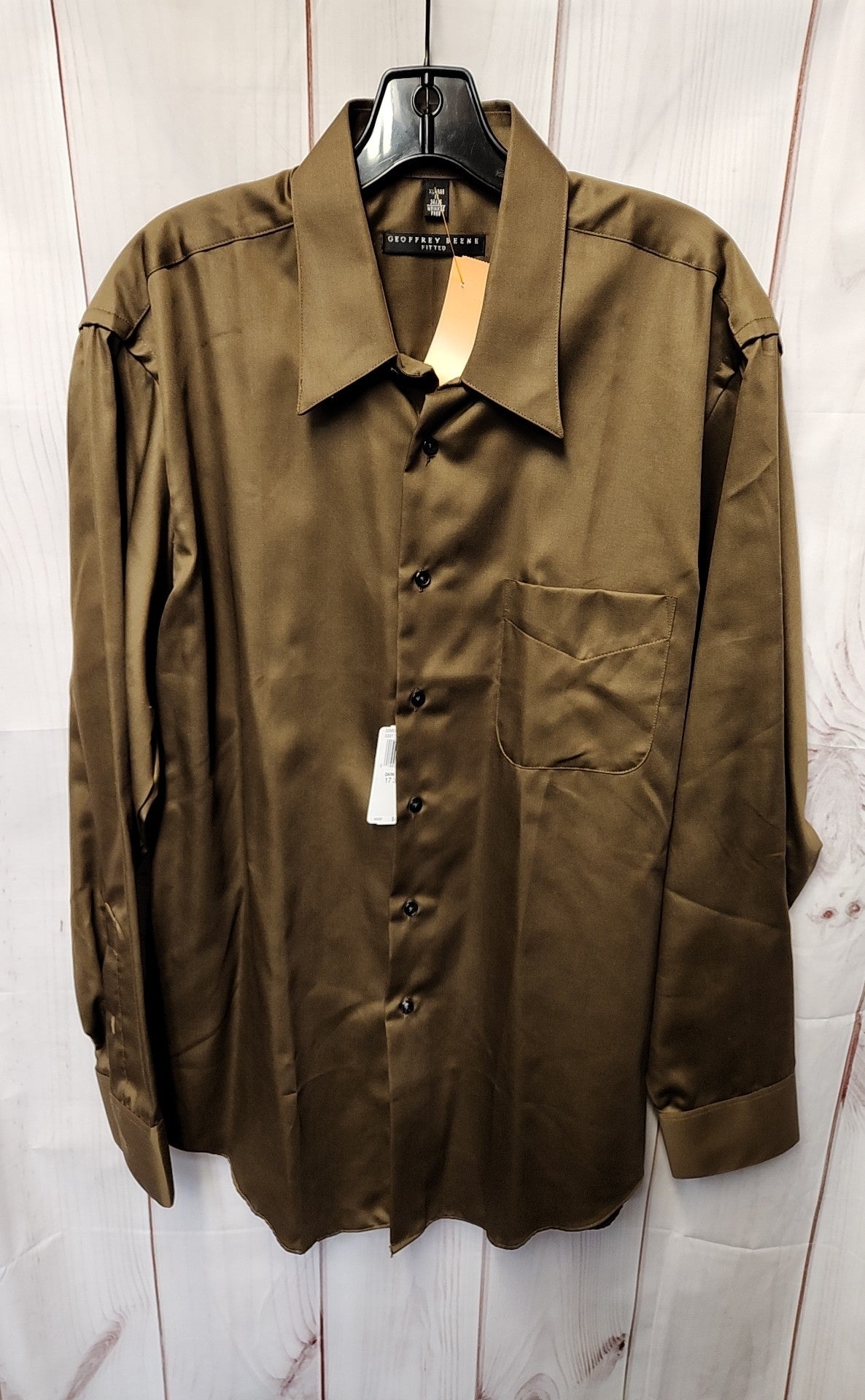 NWT Geoffrey Beene Men's Size XL Brown Shirt