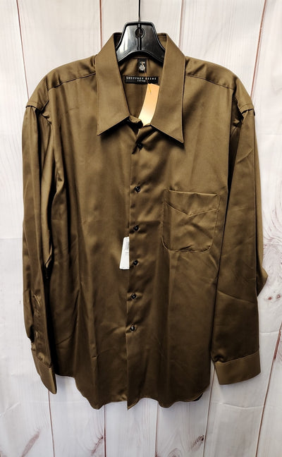 NWT Geoffrey Beene Men's Size XL Brown Shirt