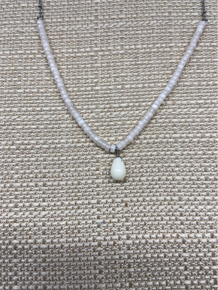Banana Republic White Beaded Necklace