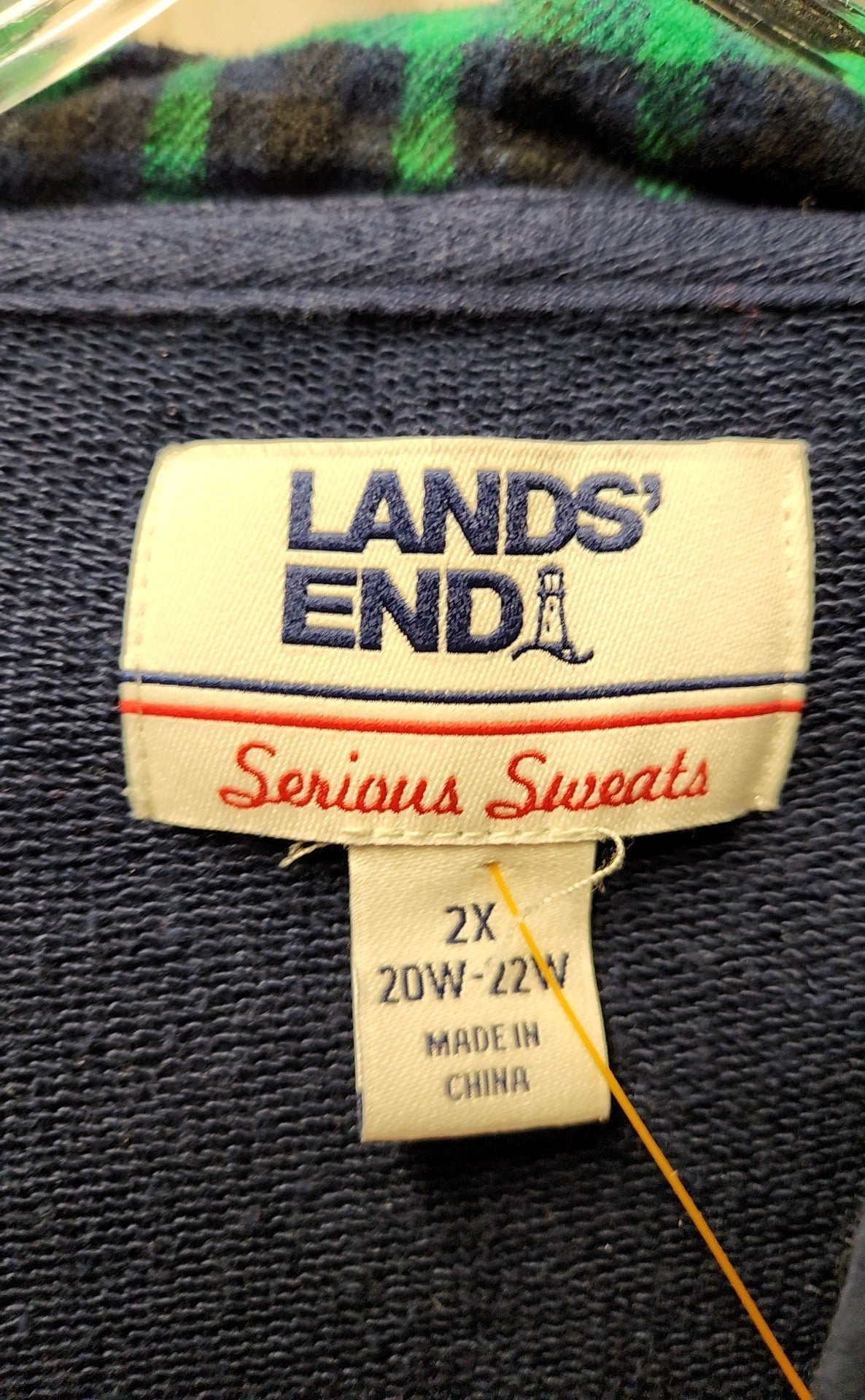 Lands End Women's Size 2X Navy Sweatshirt