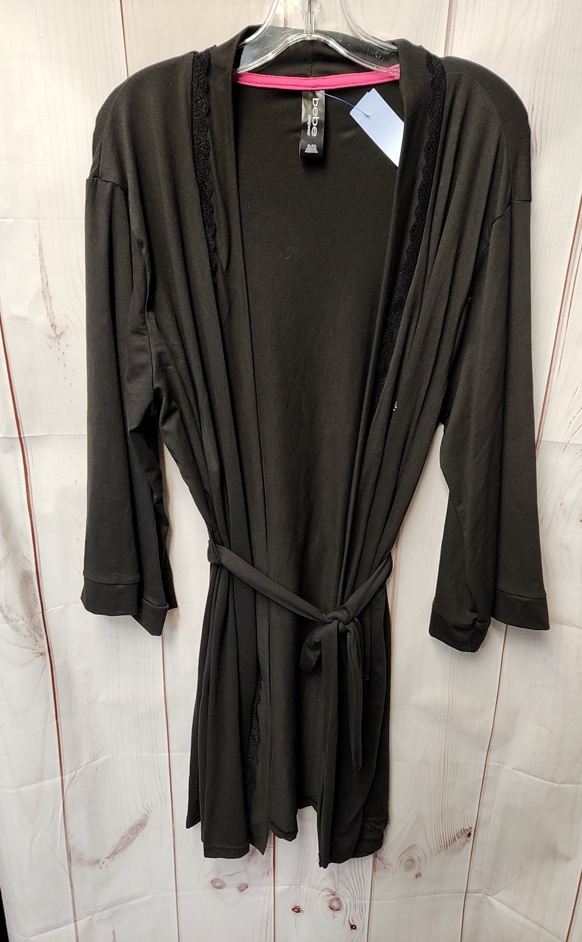 Bebe Women's Size XL Black Robe