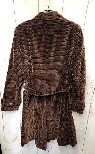 Jones New York Women's Size M Brown Coat