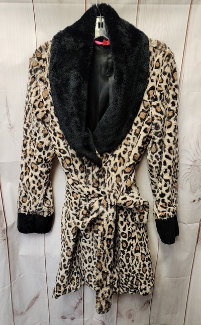Betsey Johnson Women's Size M Beige Animal Print Robe