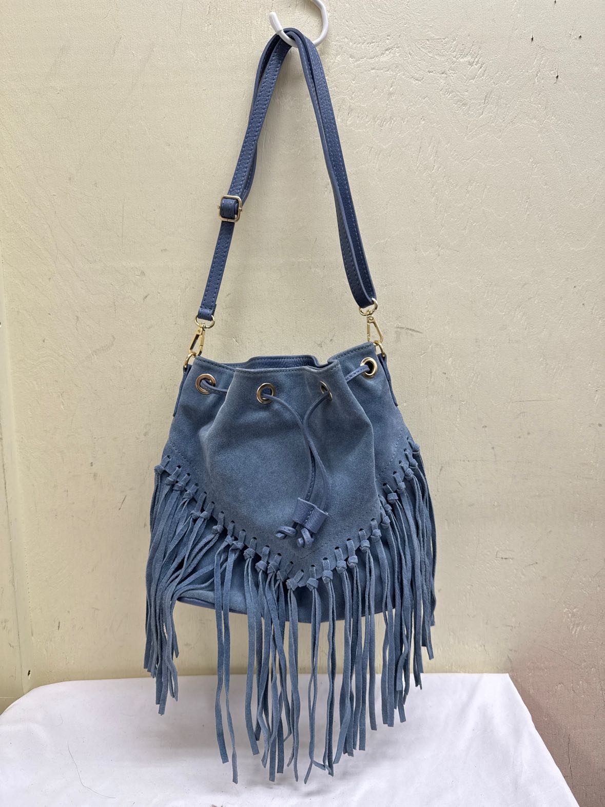 DV Blue Leather Purse Bag