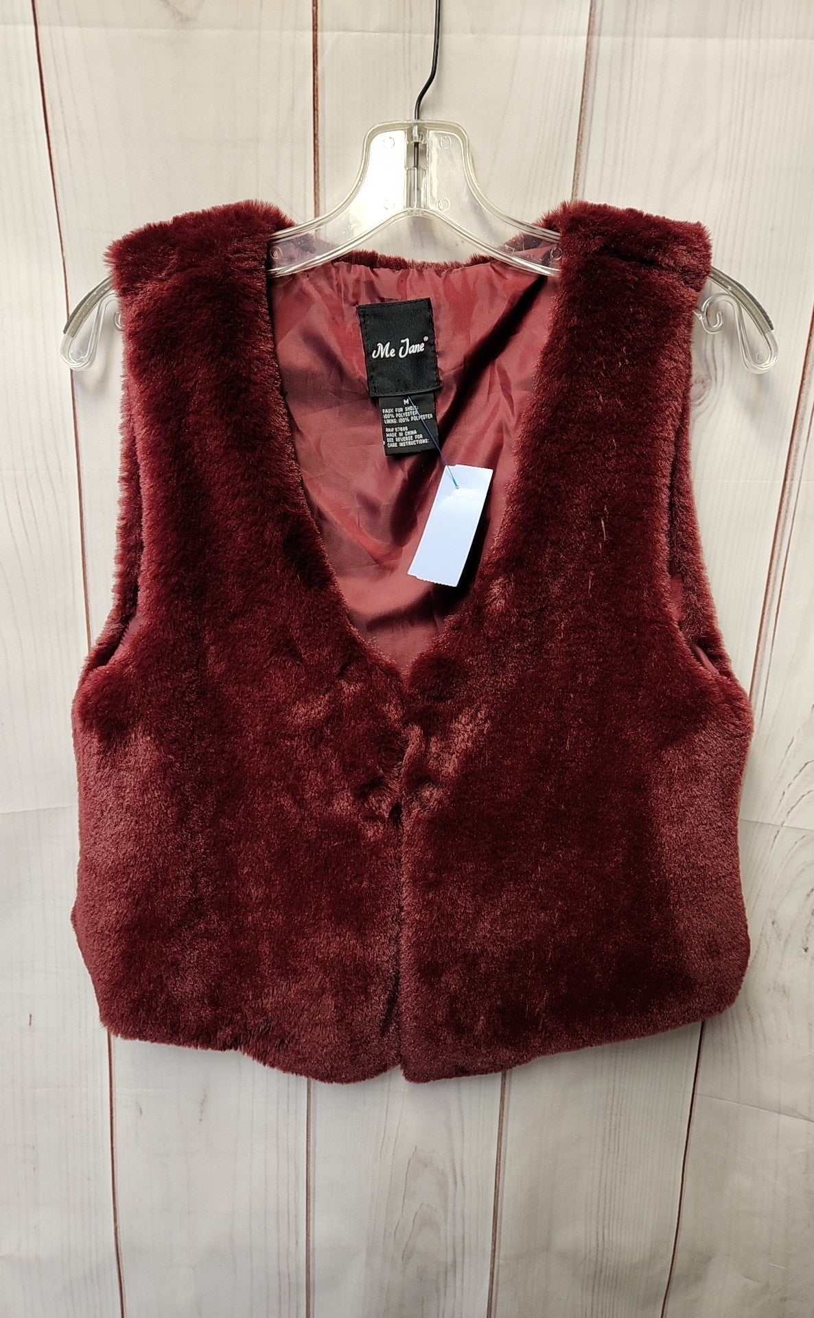 Me Jane Women's Size M Red Vest