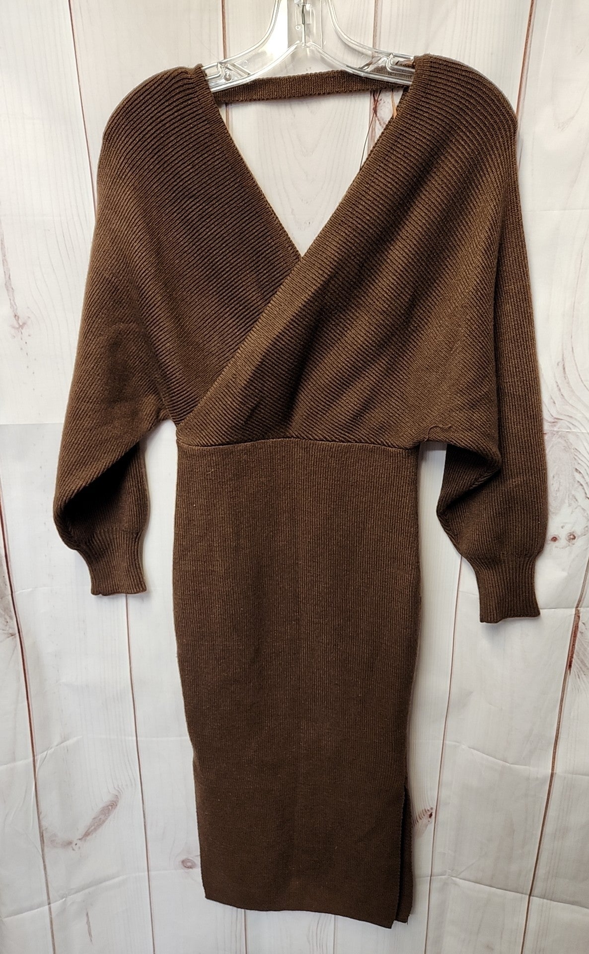 Fashion Nova Women's Size S Brown Knit Dress