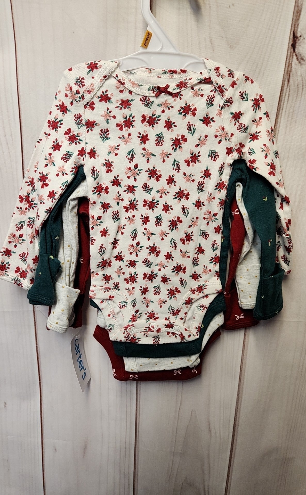 NWT Carters Boy's Size 0-3 Months Multi 4 Pcs Bodysuit