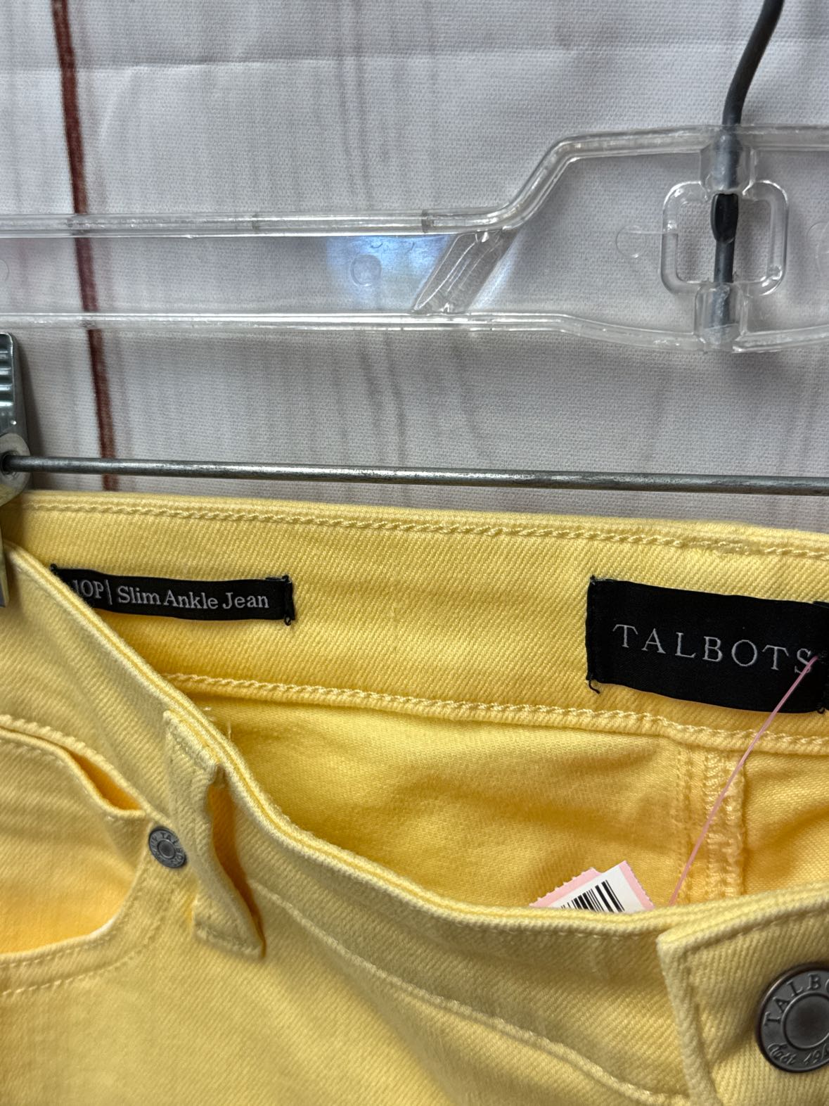 Talbots Women's Size 10 Petite Yellow Jeans Slim Ankle Jean
