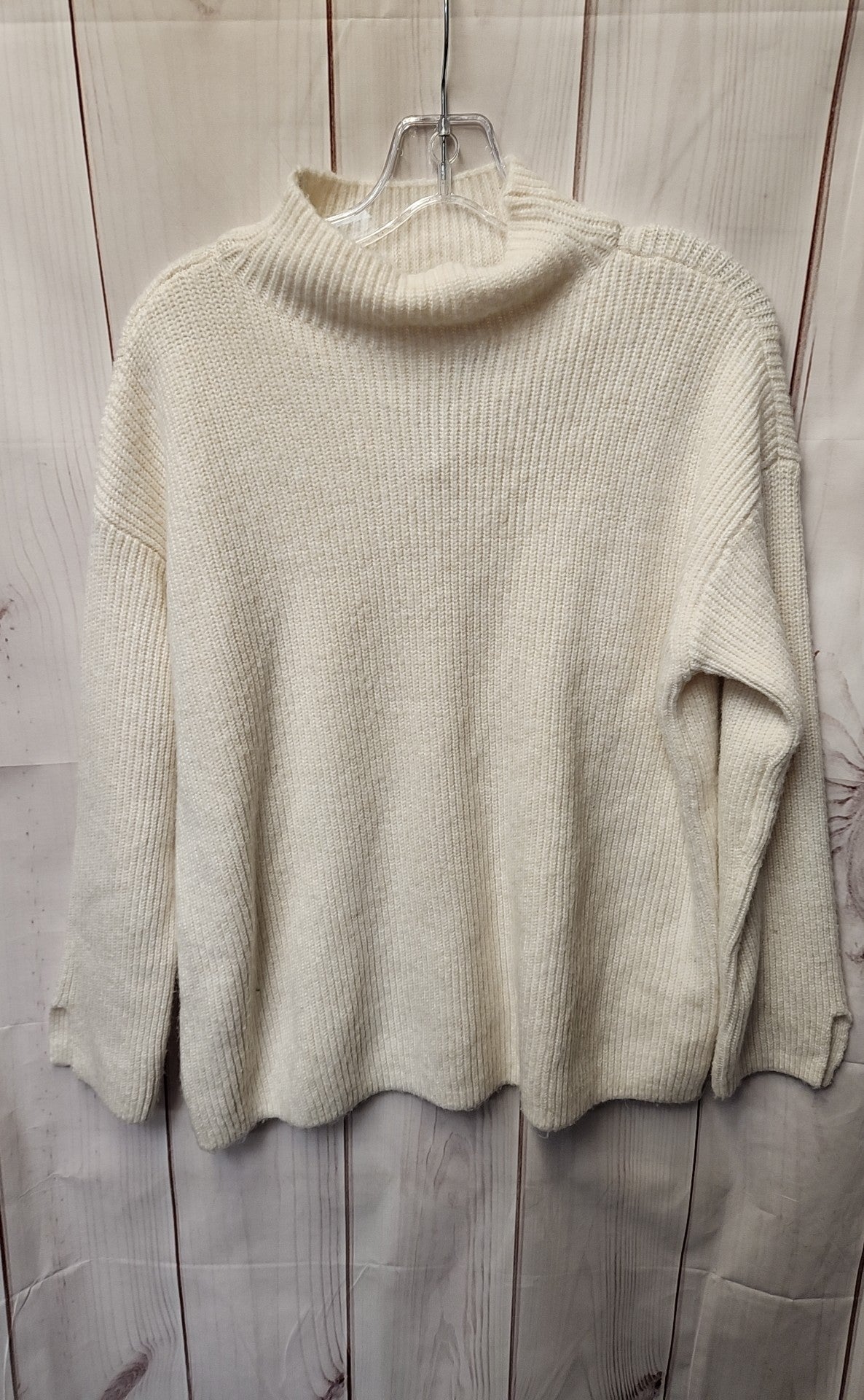 Loft Women's Size L Petite White Sweater