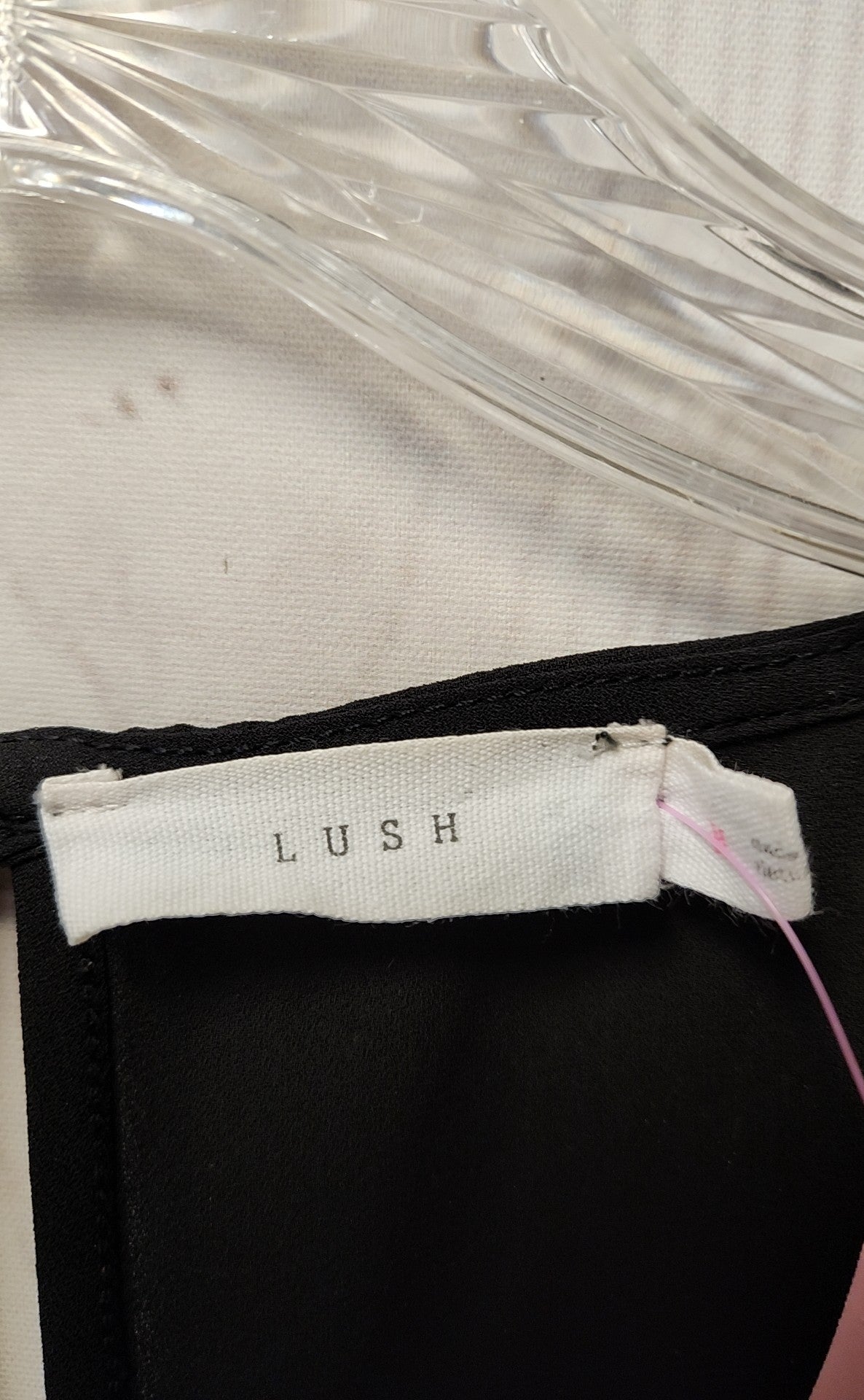Lush Women's Size M Black Sleeveless Top