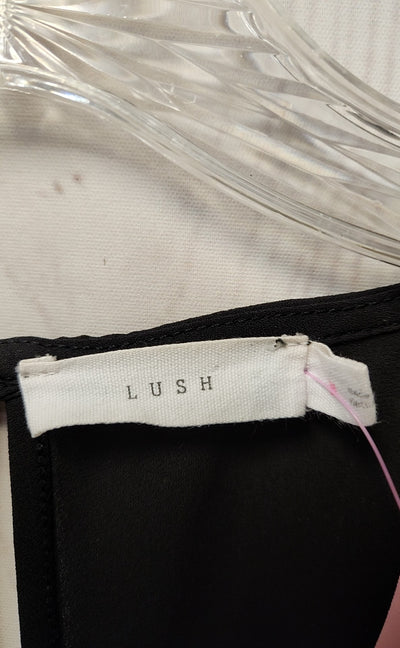 Lush Women's Size M Black Sleeveless Top