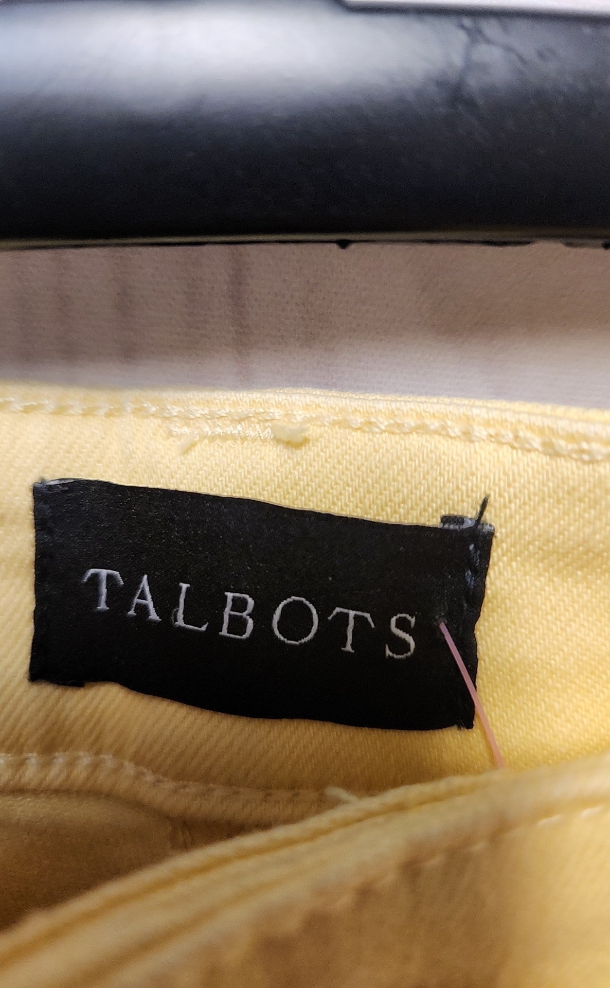 Talbots Women's Size 33 (15-16) Yellow Jeans Slim Ankle Jean