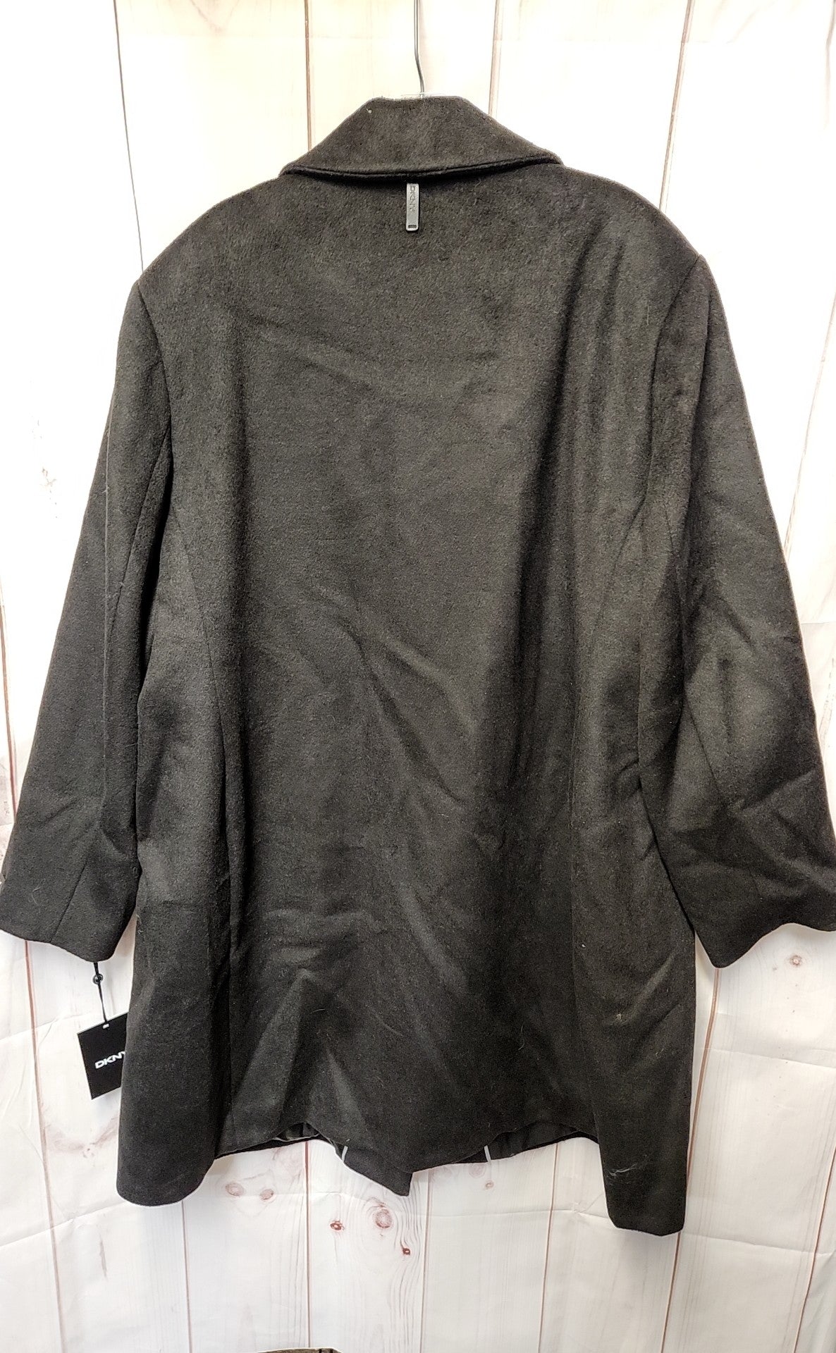 NWT DKNY Women's Size 3X Black Coat