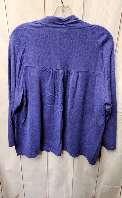 Chico's Women's Size 3 = US XL Purple Cardigan