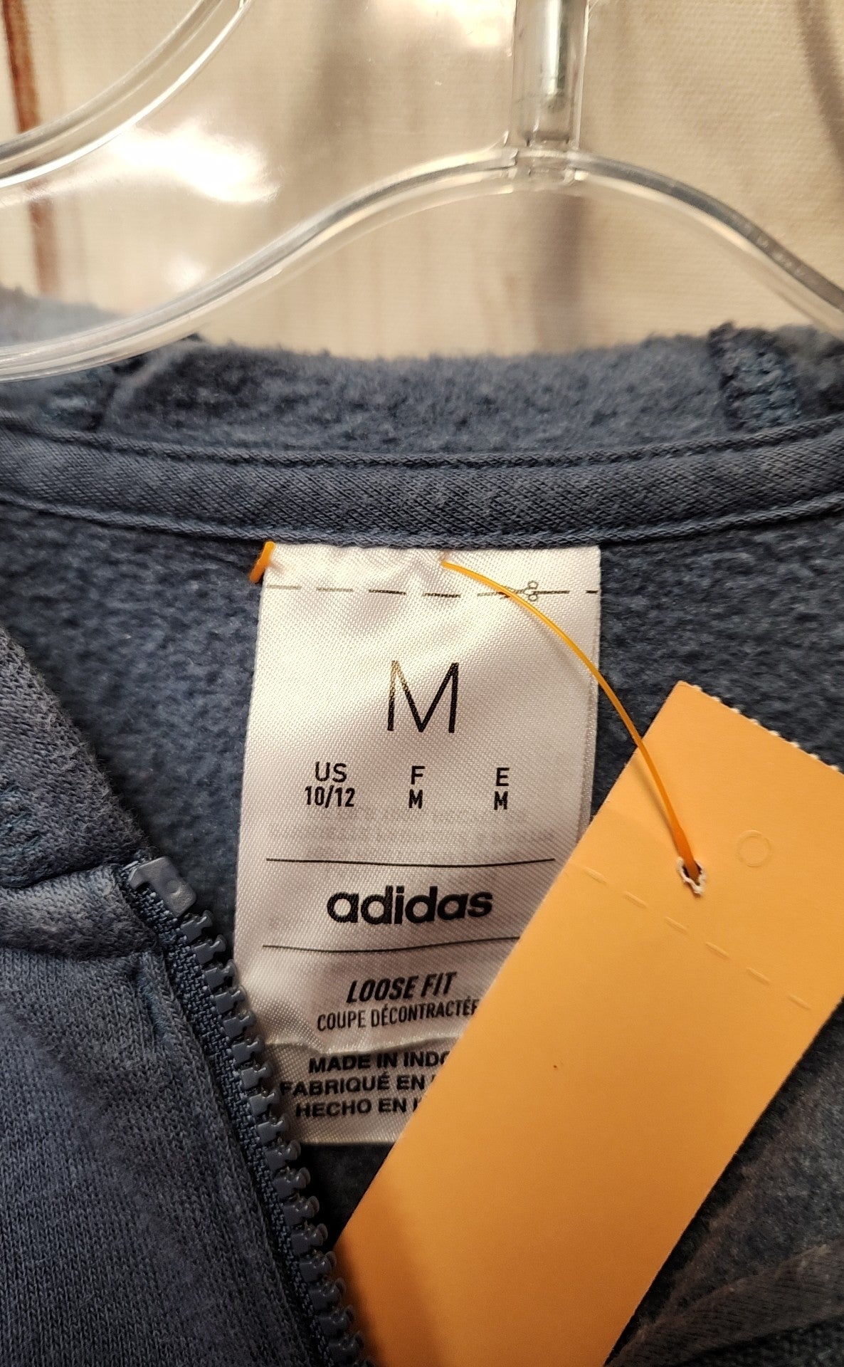 Adidas Boy's Size 10/12 Blue Jacket