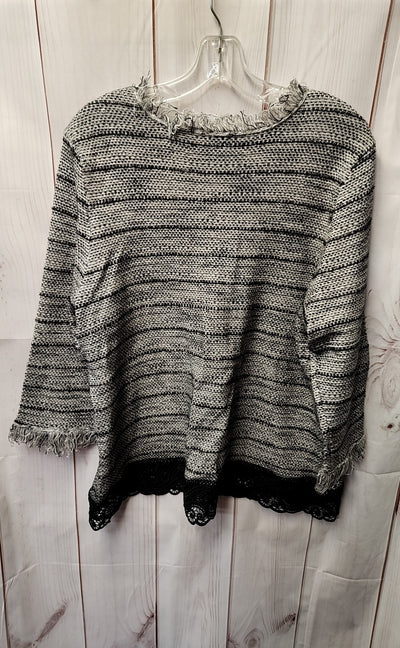 Chico's Women's Size 3 = US XL Gray Cardigan