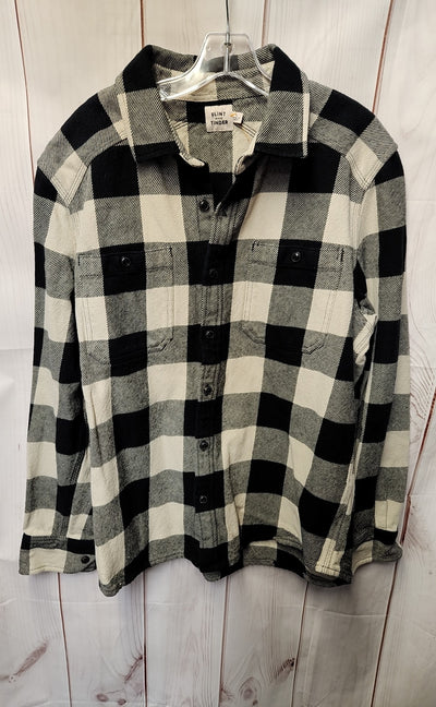 Flint And Tinder Men's Size L Black & White Shirt